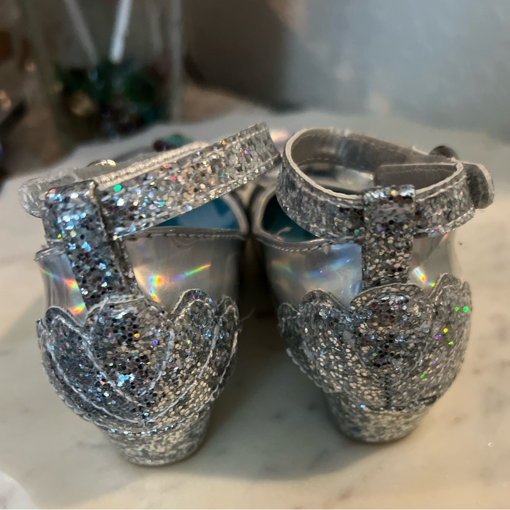 Disney Ariel Silver Glitter Dress Shoes - Picture 5 of 5